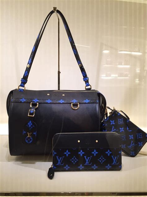 blue and white lv bag|blue louis vuitton bag.